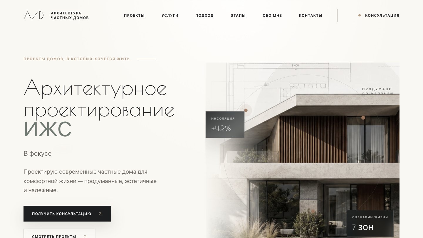 Сайт AD Architecture