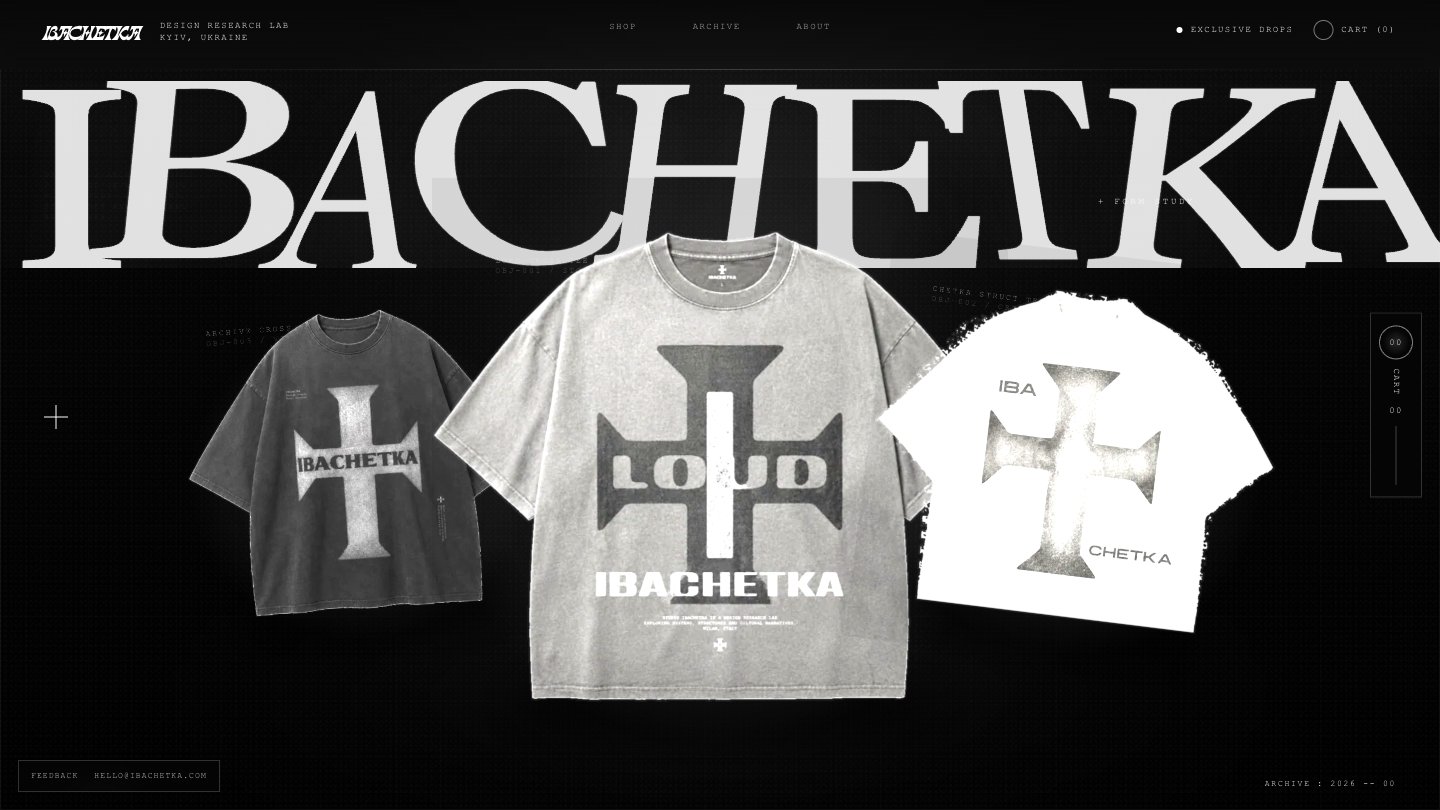 Сайт IBACHETKA T-Shop